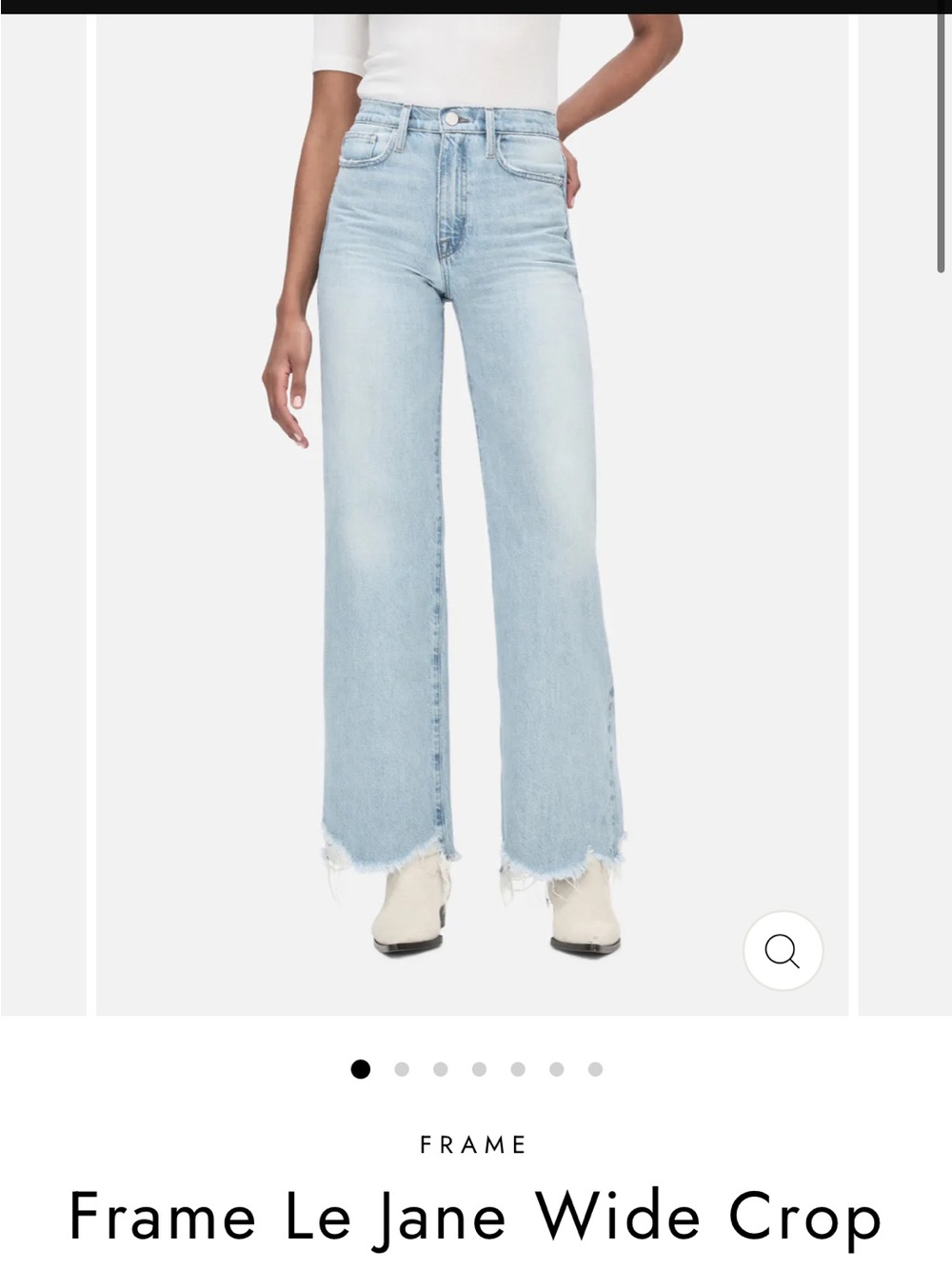 Frame le Jane crop jeans size 27